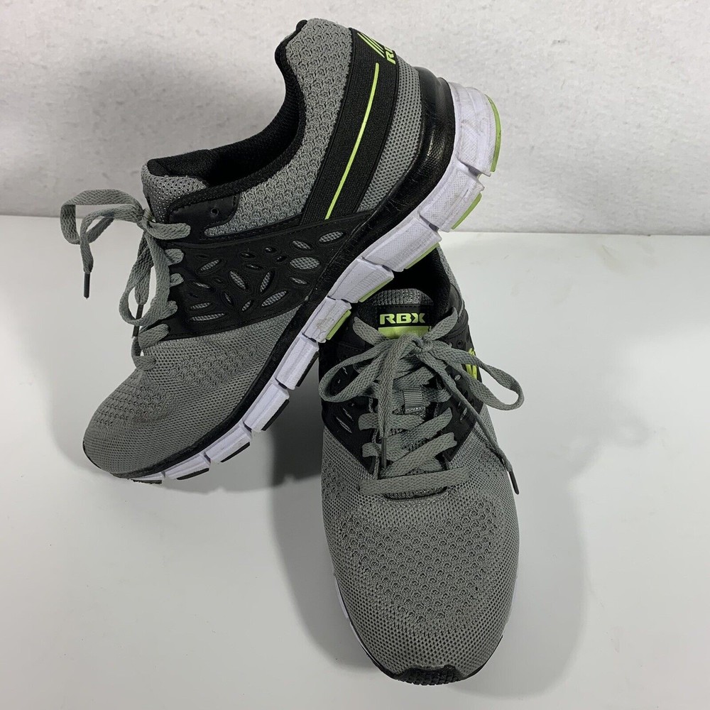 RBX Live Life Active Gray & Green Men's Outdoor Sneakers Running Shoes Size 11